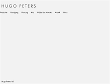 Tablet Screenshot of hugo-peters.ch
